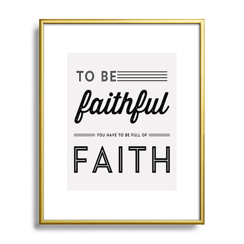Allyson Johnson Full Of Faith Metal Framed Art Print