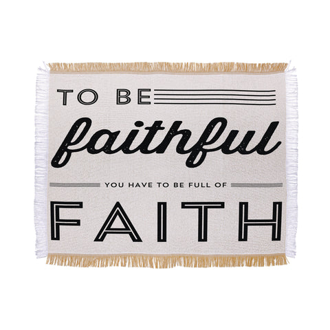 Allyson Johnson Full Of Faith Throw Blanket