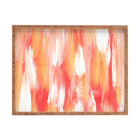 Allyson Johnson Georgia Peach Rectangular Tray