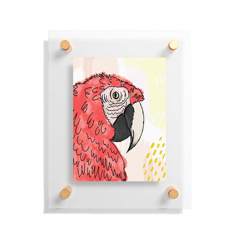 Allyson Johnson Gilbert the Parrot Floating Acrylic Print