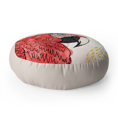 Allyson Johnson Gilbert the Parrot Floor Pillow Round