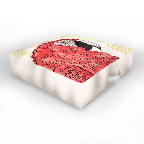 Allyson Johnson Gilbert the Parrot Outdoor Floor Cushion