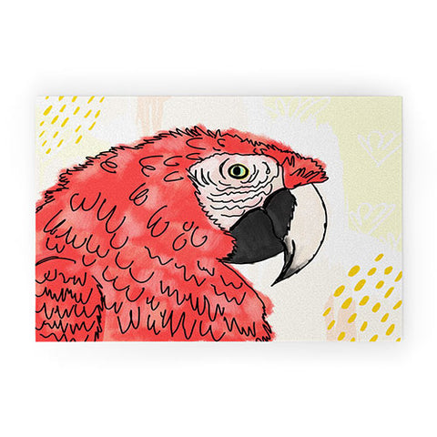 Allyson Johnson Gilbert the Parrot Welcome Mat