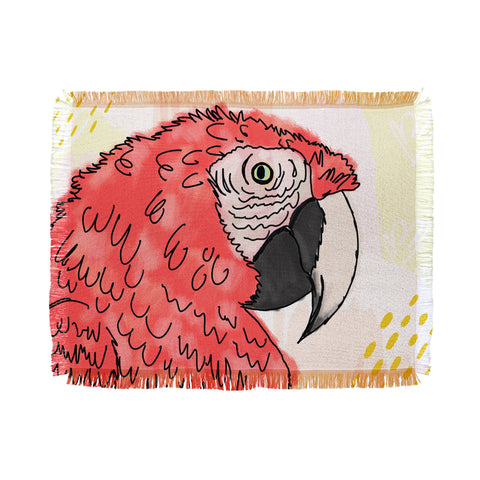 Allyson Johnson Gilbert the Parrot Throw Blanket