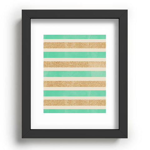 Allyson Johnson Glitter And Mint Recessed Framing Rectangle