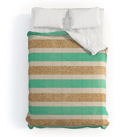 Allyson Johnson Glitter And Mint Comforter