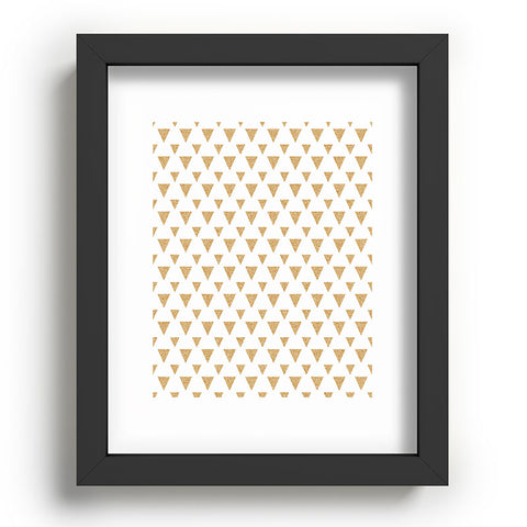 Allyson Johnson Glitter Triangles Recessed Framing Rectangle