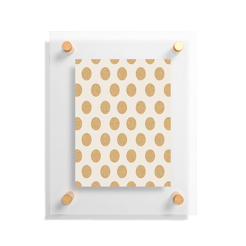 Allyson Johnson Gold Dots Floating Acrylic Print