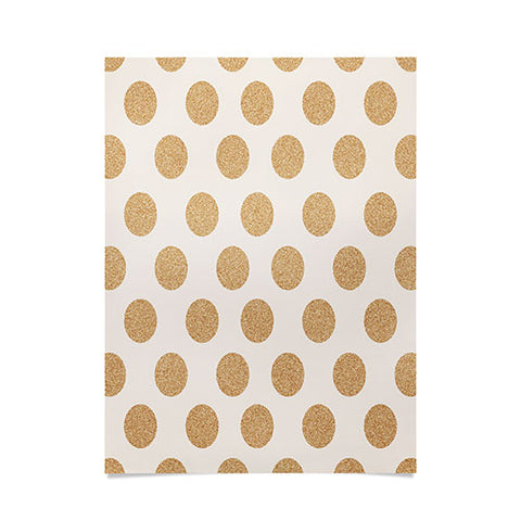 Allyson Johnson Gold Dots Poster