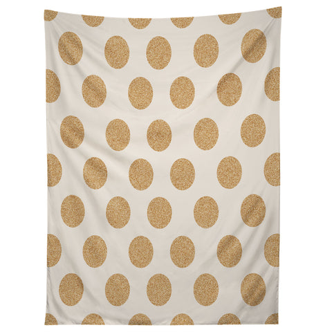 Allyson Johnson Gold Dots Tapestry