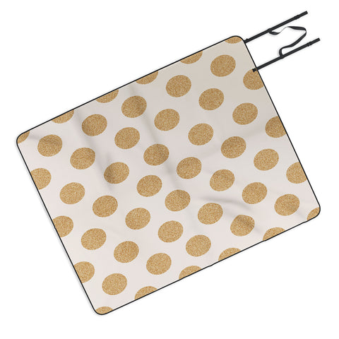 Allyson Johnson Gold Dots Picnic Blanket