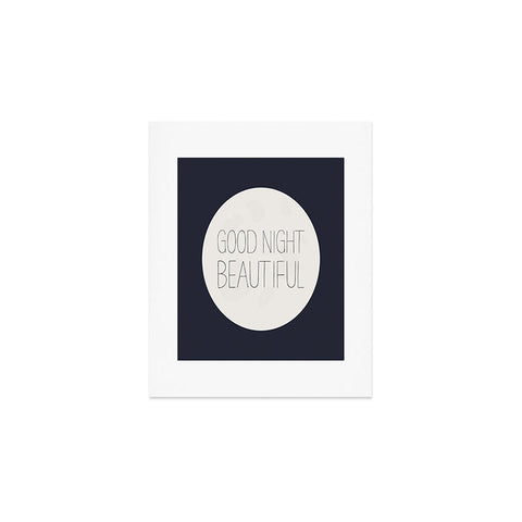 Allyson Johnson Good Night Beautiful Art Print
