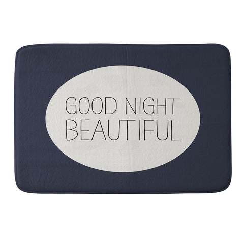 Allyson Johnson Good Night Beautiful Memory Foam Bath Mat