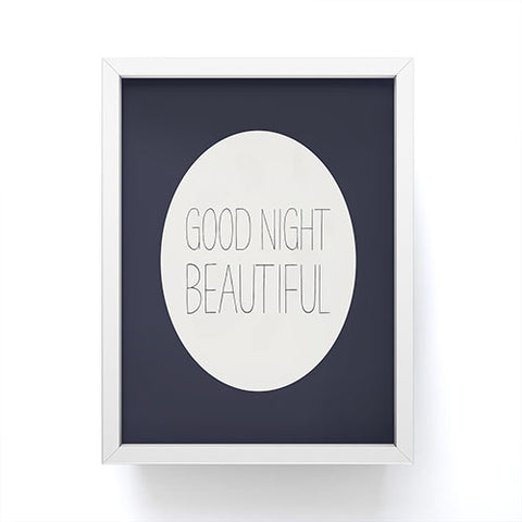 Allyson Johnson Good Night Beautiful Framed Mini Art Print