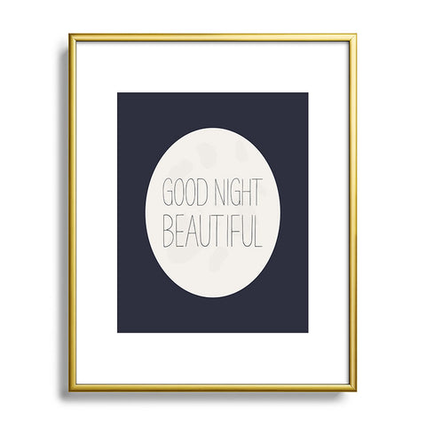 Allyson Johnson Good Night Beautiful Metal Framed Art Print