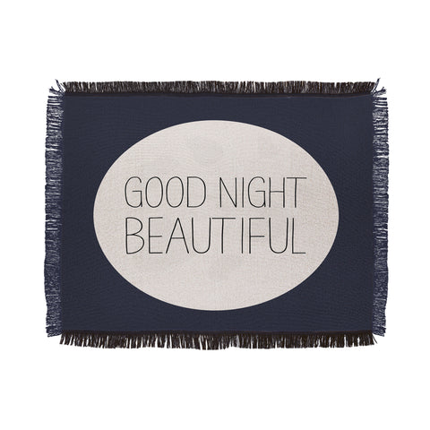 Allyson Johnson Good Night Beautiful Throw Blanket