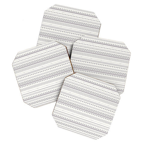 Allyson Johnson Gray Aztec Coaster Set