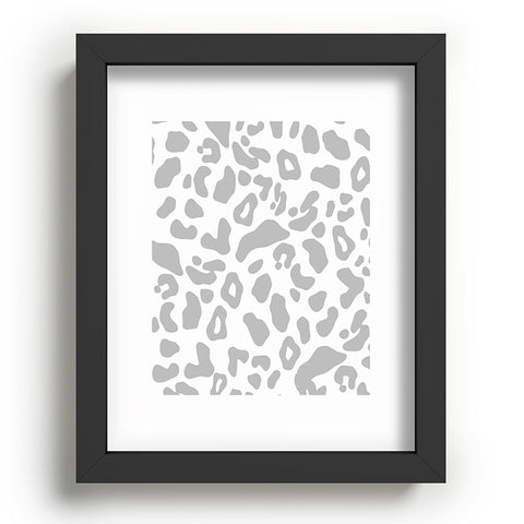 Allyson Johnson Gray Leopard Recessed Framing Rectangle