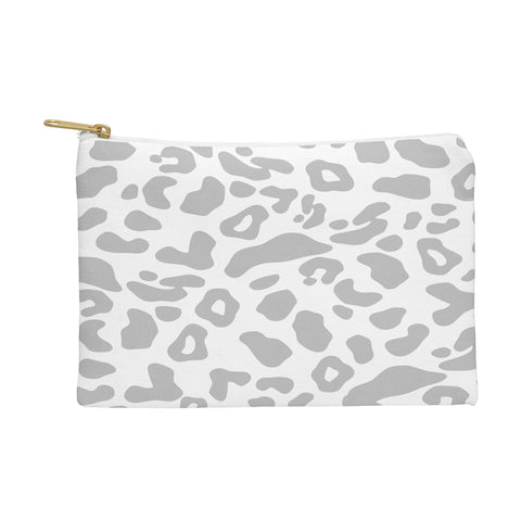 Allyson Johnson Gray Leopard Pouch