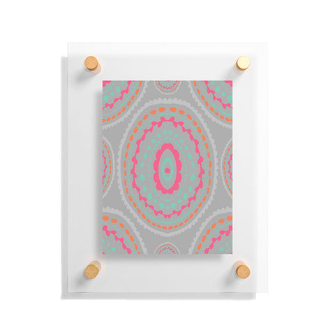 Allyson Johnson Gray Medallion Floating Acrylic Print