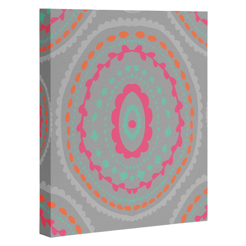 Allyson Johnson Gray Medallion Art Canvas