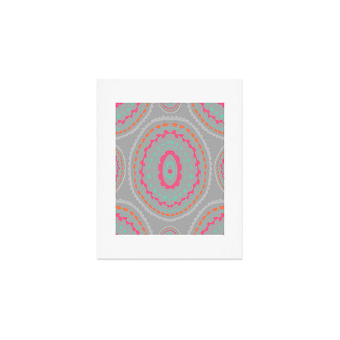 Allyson Johnson Gray Medallion Art Print