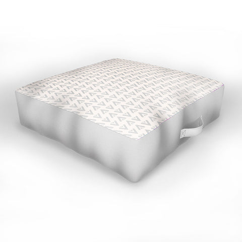 Allyson Johnson Grey Arrows Outdoor Floor Cushion