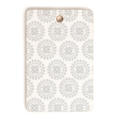 Allyson Johnson Grey Medallion Pattern Cutting Board Rectangle