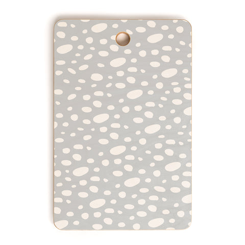 Allyson Johnson Grey Pebbles Cutting Board Rectangle