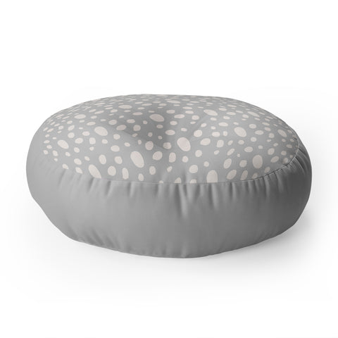 Allyson Johnson Grey Pebbles Floor Pillow Round