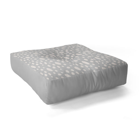 Allyson Johnson Grey Pebbles Floor Pillow Square