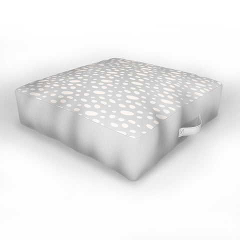 Allyson Johnson Grey Pebbles Outdoor Floor Cushion
