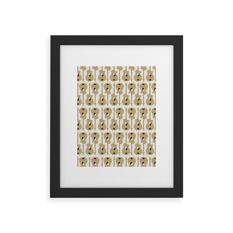 Allyson Johnson Guitar Pattern Framed Art Print