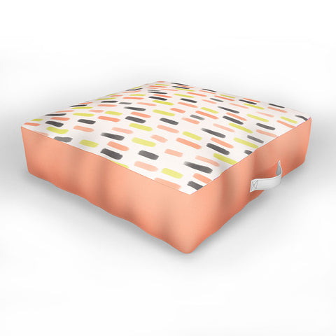 Allyson Johnson Halloween Brush Strokes Outdoor Floor Cushion