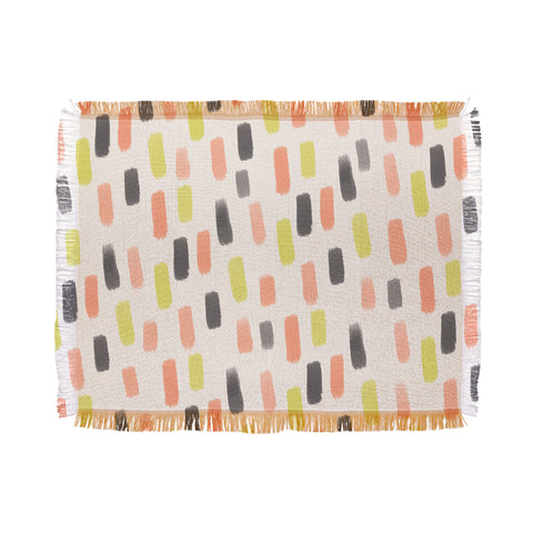 Allyson Johnson Halloween Brush Strokes Throw Blanket