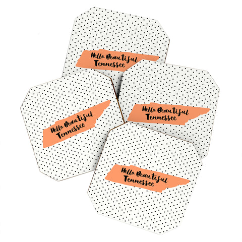 Allyson Johnson Hello Beautiful Tennessee Coaster Set