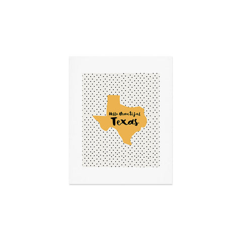 Allyson Johnson Hello beautiful Texas Art Print