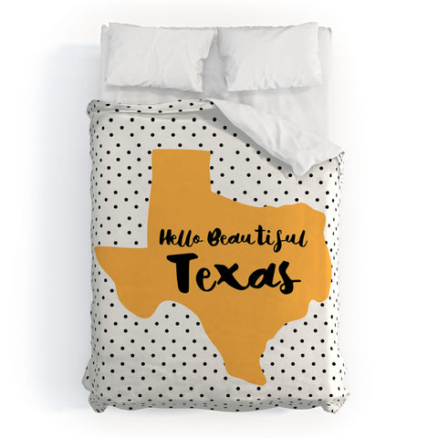 Allyson Johnson Hello beautiful Texas Duvet Cover