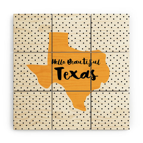 Allyson Johnson Hello beautiful Texas Wood Wall Mural
