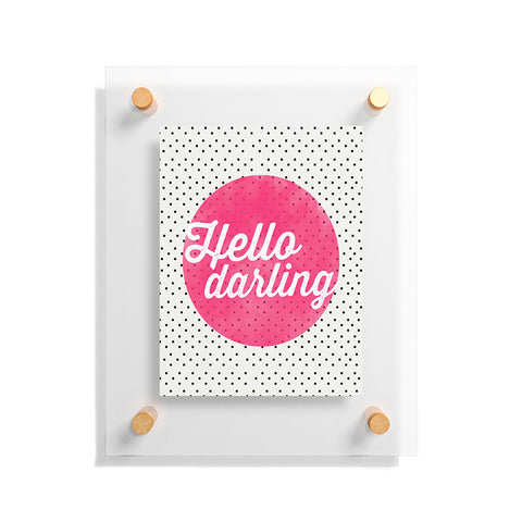Allyson Johnson Hello Darling Dots Floating Acrylic Print