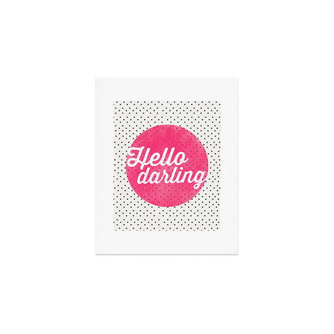 Allyson Johnson Hello Darling Dots Art Print