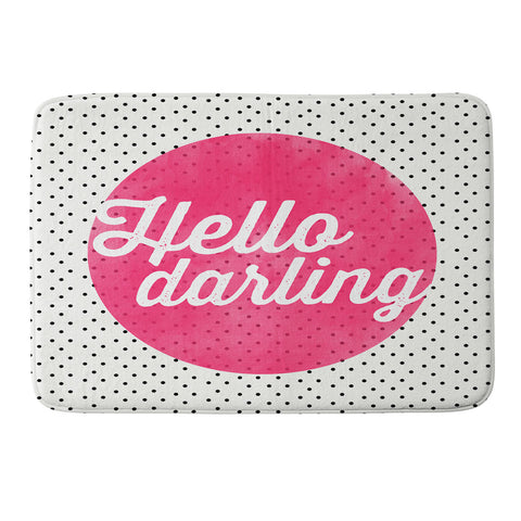 Allyson Johnson Hello Darling Dots Memory Foam Bath Mat