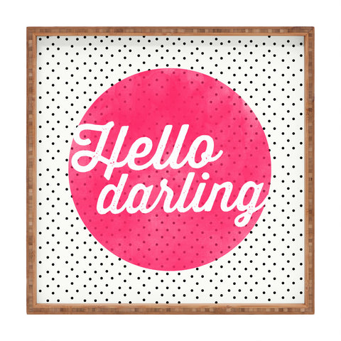 Allyson Johnson Hello Darling Dots Square Tray