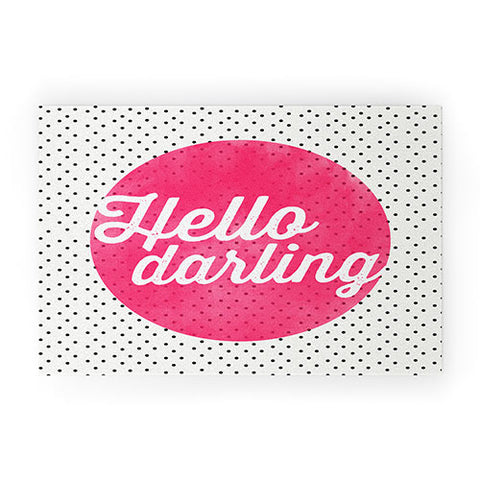Allyson Johnson Hello Darling Dots Welcome Mat