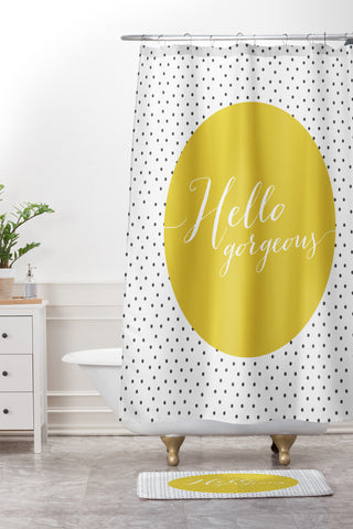 Allyson Johnson Hello Gorgeous Shower Curtain And Mat