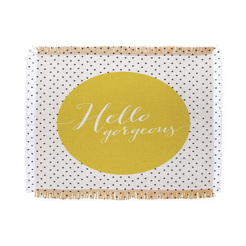Allyson Johnson Hello Gorgeous Throw Blanket