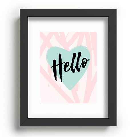 Allyson Johnson Hello Heart Mint Recessed Framing Rectangle