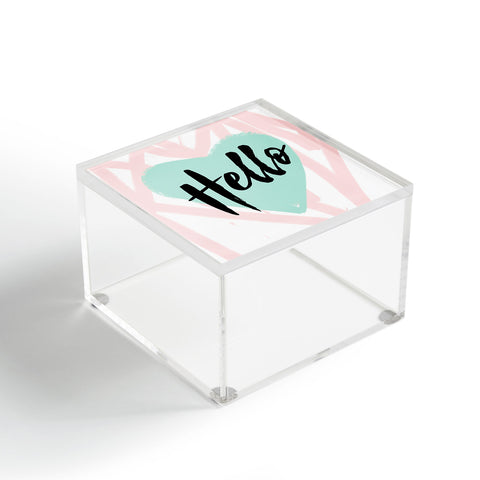 Allyson Johnson Hello Heart Mint Acrylic Box