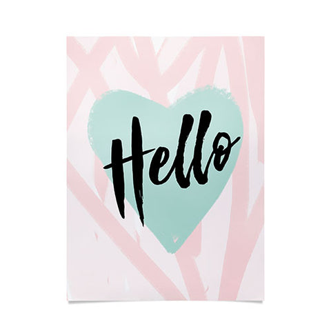 Allyson Johnson Hello Heart Mint Poster