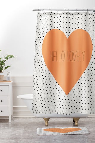 Allyson Johnson Hello Lovely Shower Curtain And Mat